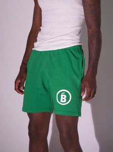 Kelly Green Terry Puff B Shorts