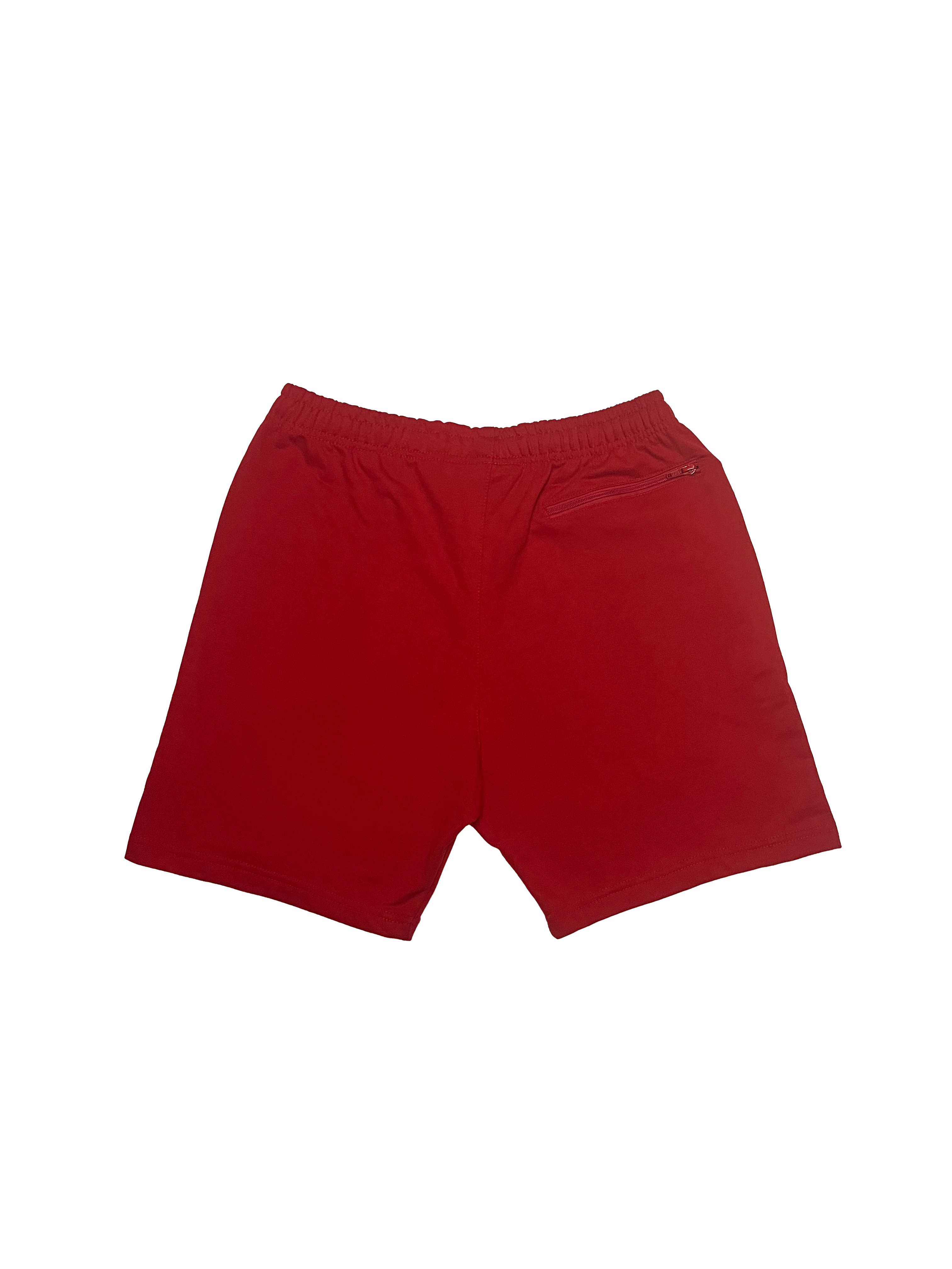 Red Terry Puff B Shorts