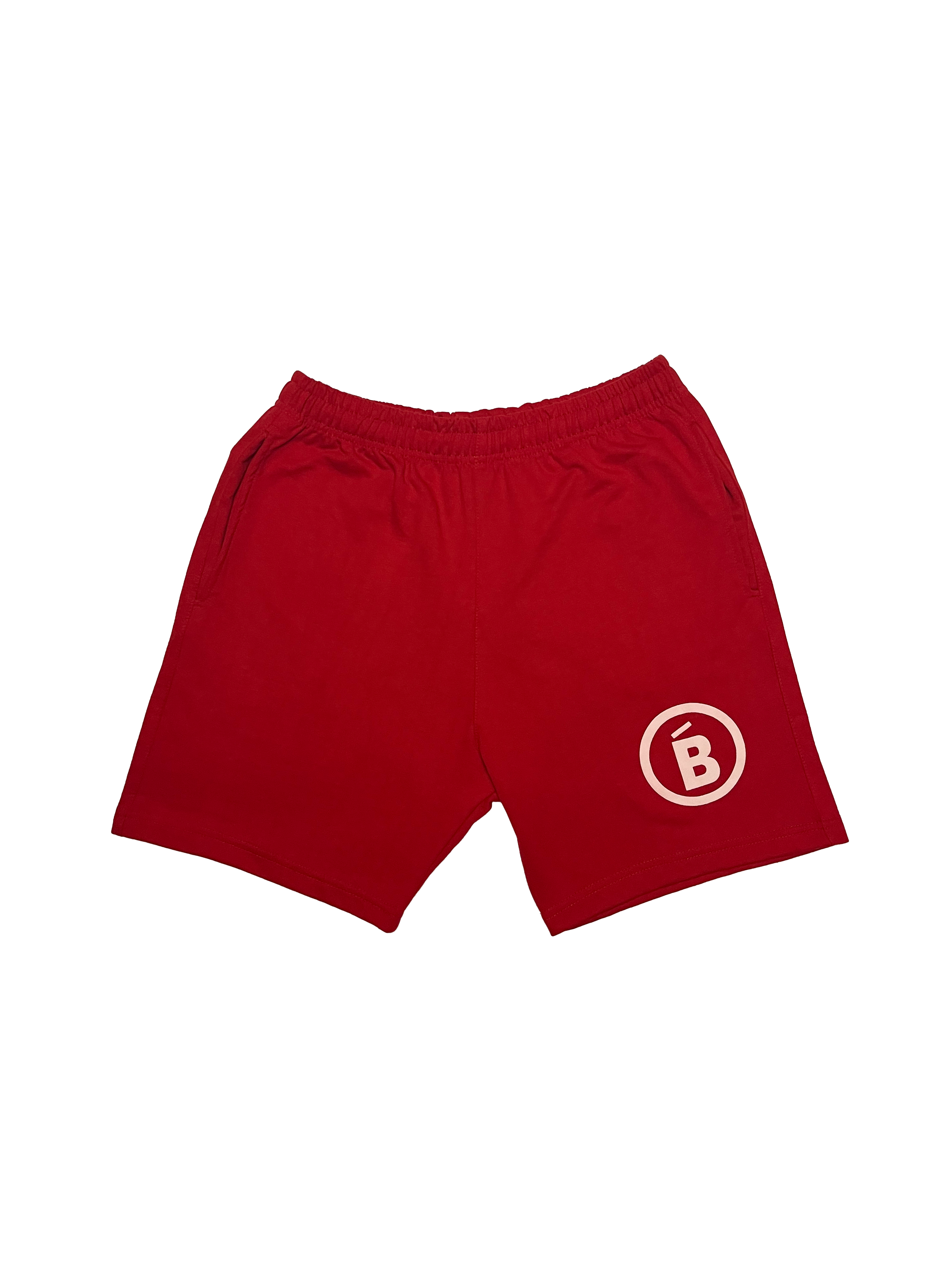 Red Terry Puff B Shorts