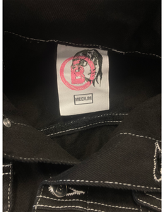 Script Double Pocket Denim Jacket