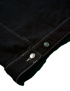 Script Double Pocket Denim Jacket