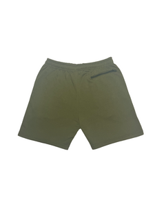 Army Green Terry Puff B Shorts