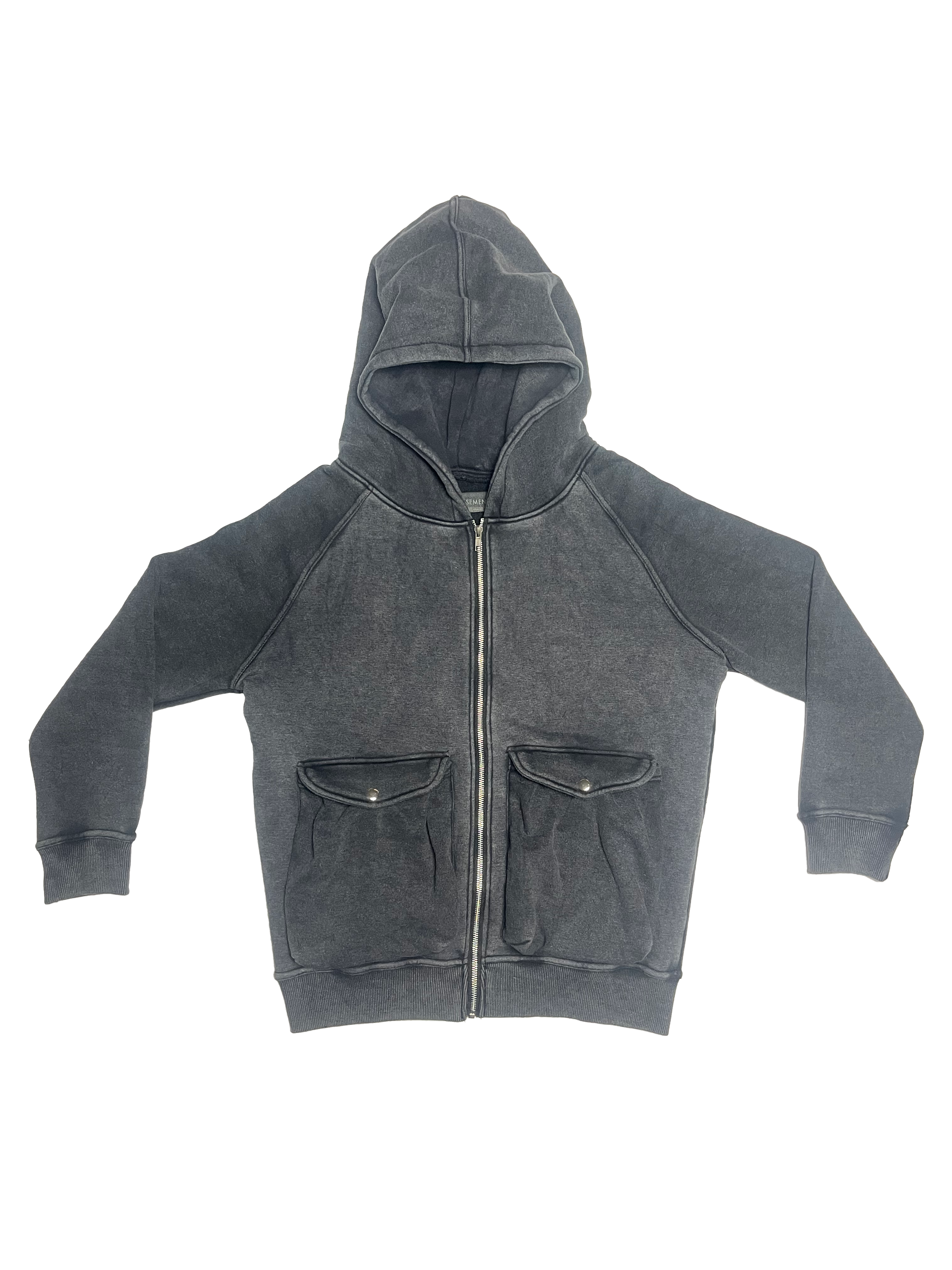Washed Cargo Zip Up