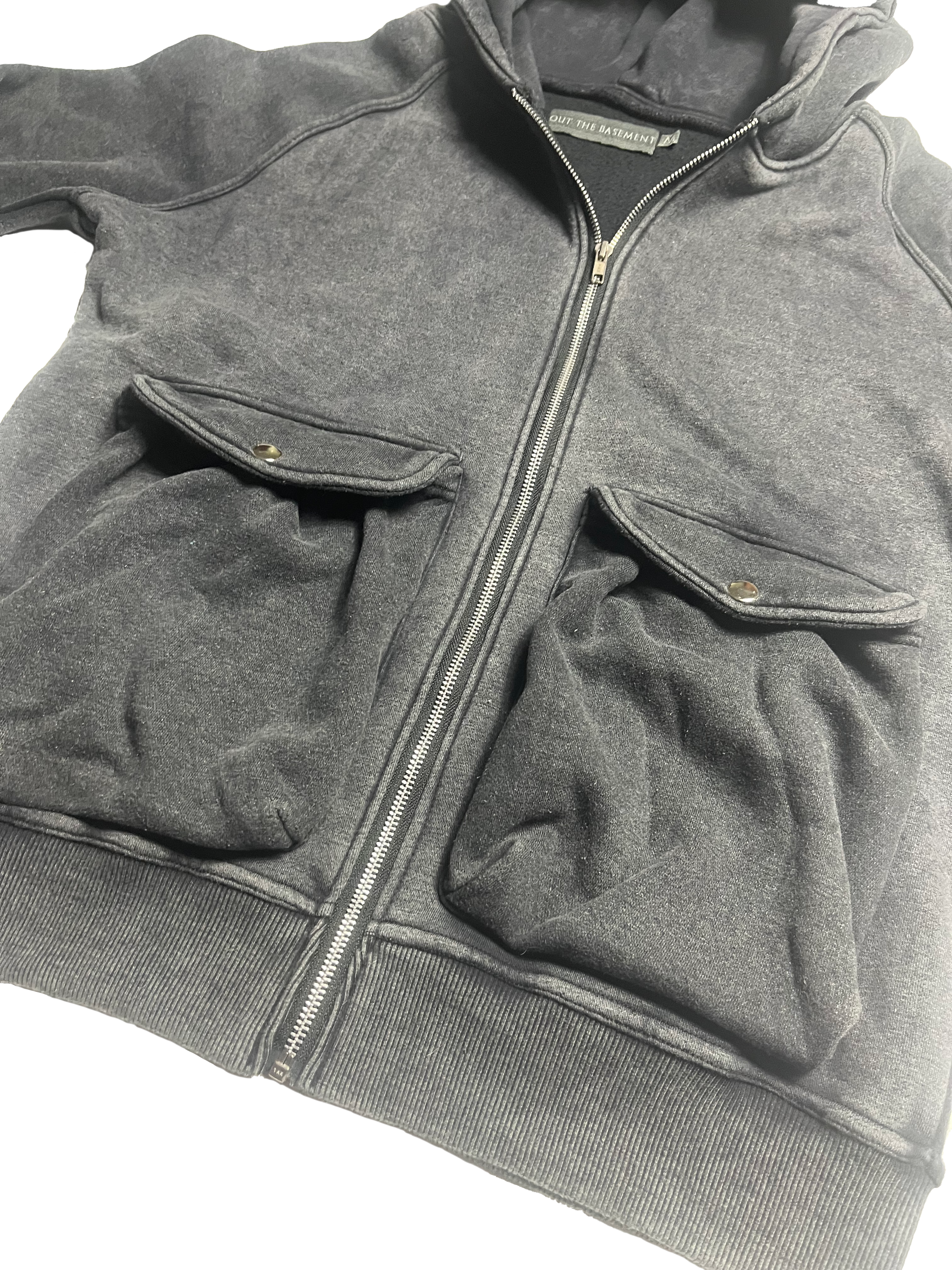 Washed Cargo Zip Up