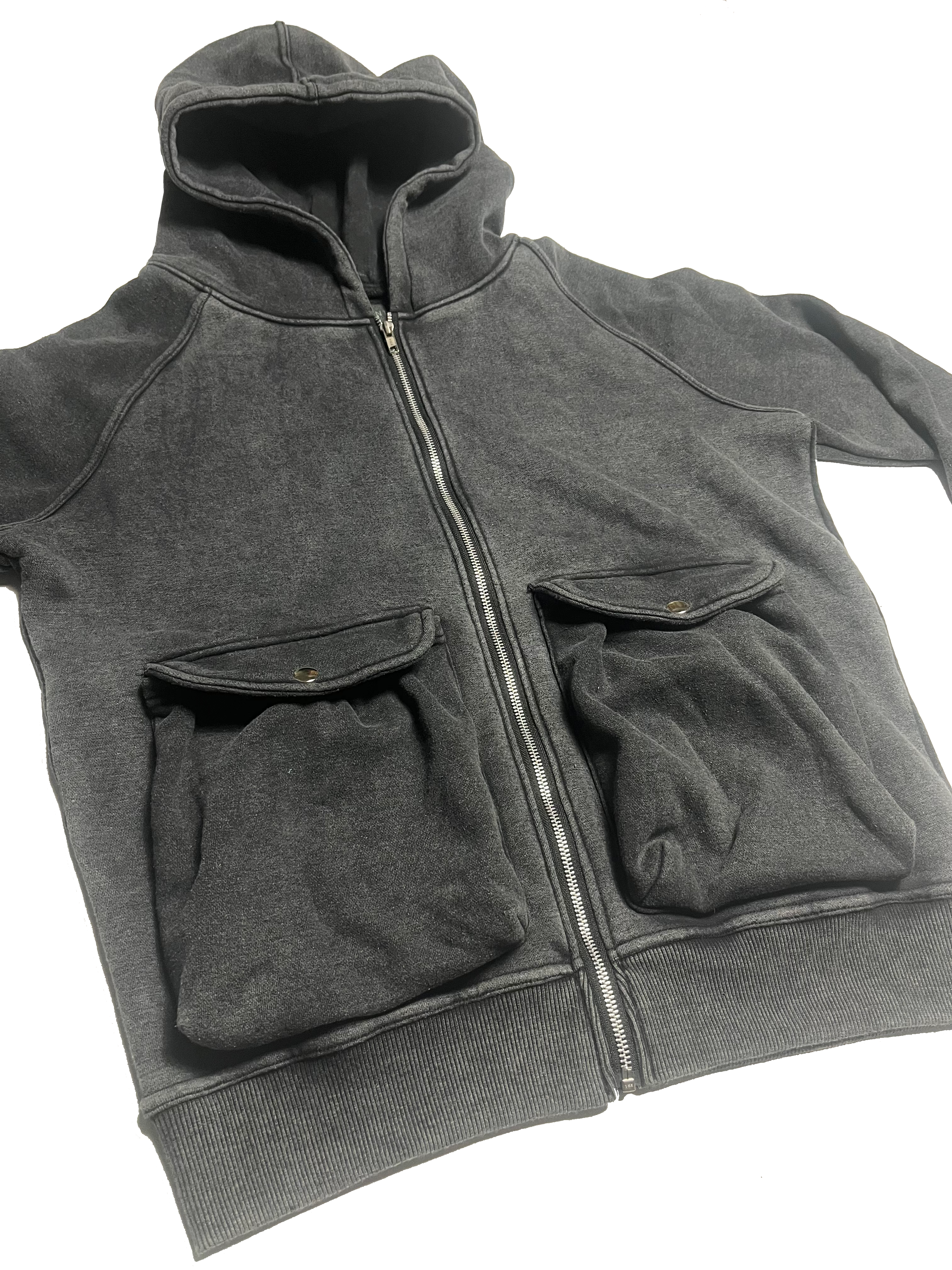 Washed Cargo Zip Up