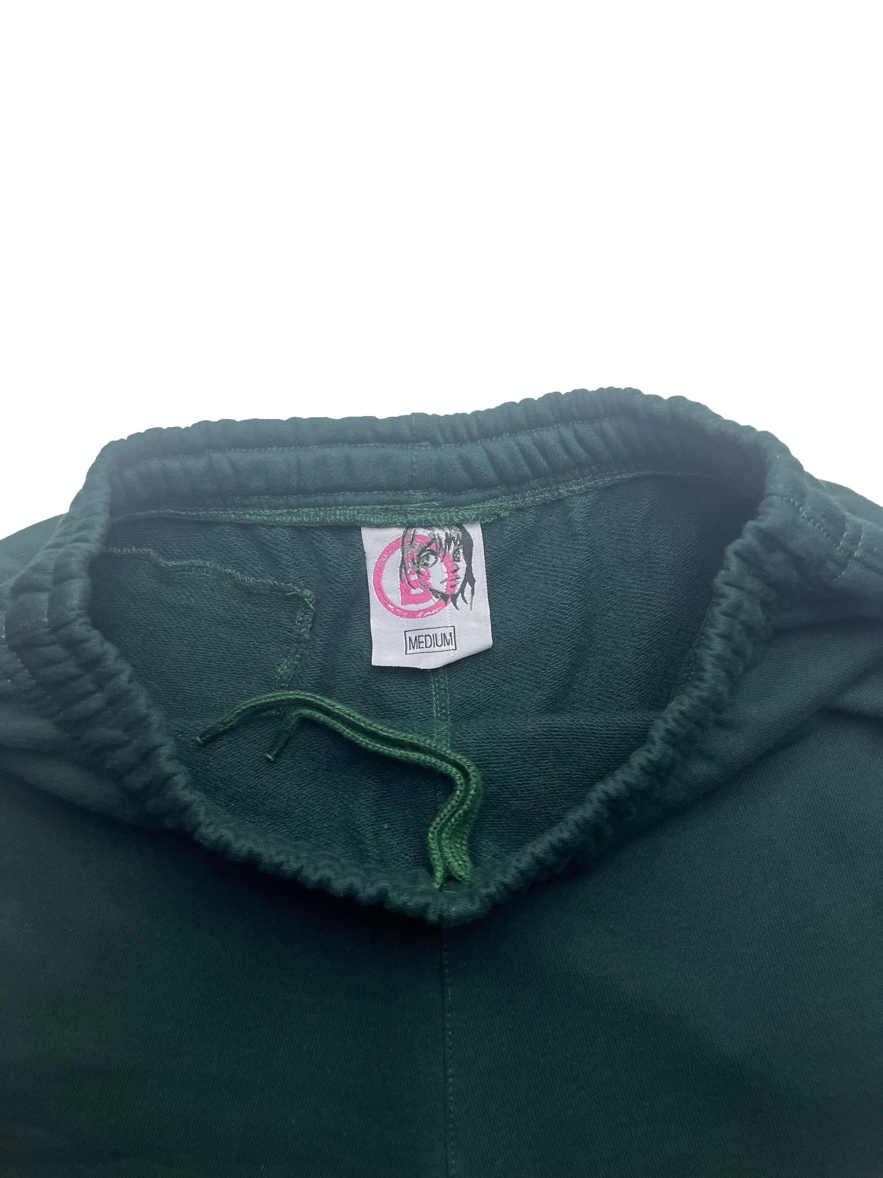 Forest Green Terry Puff B Shorts