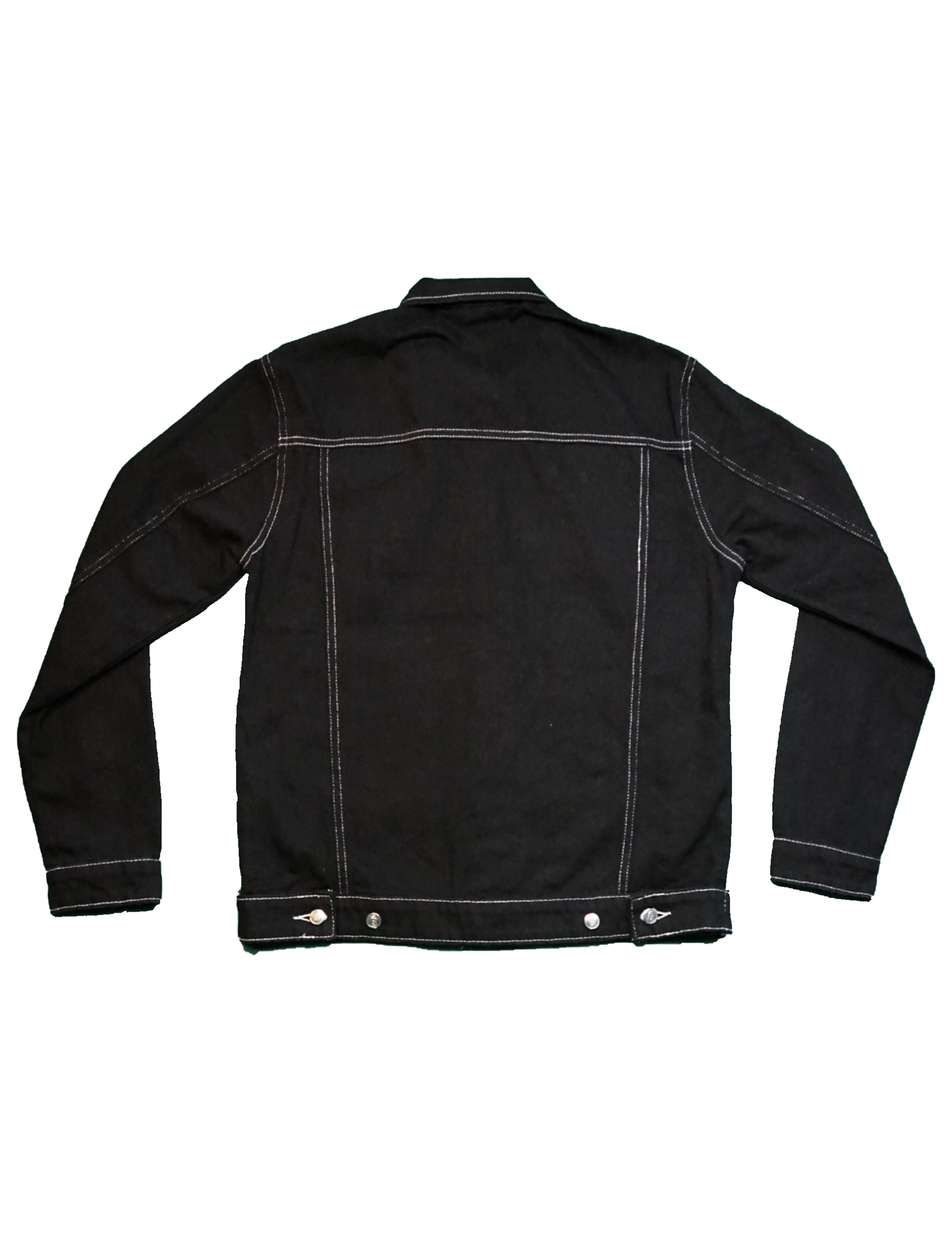 Script Double Pocket Denim Jacket