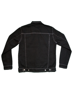 Script Double Pocket Denim Jacket