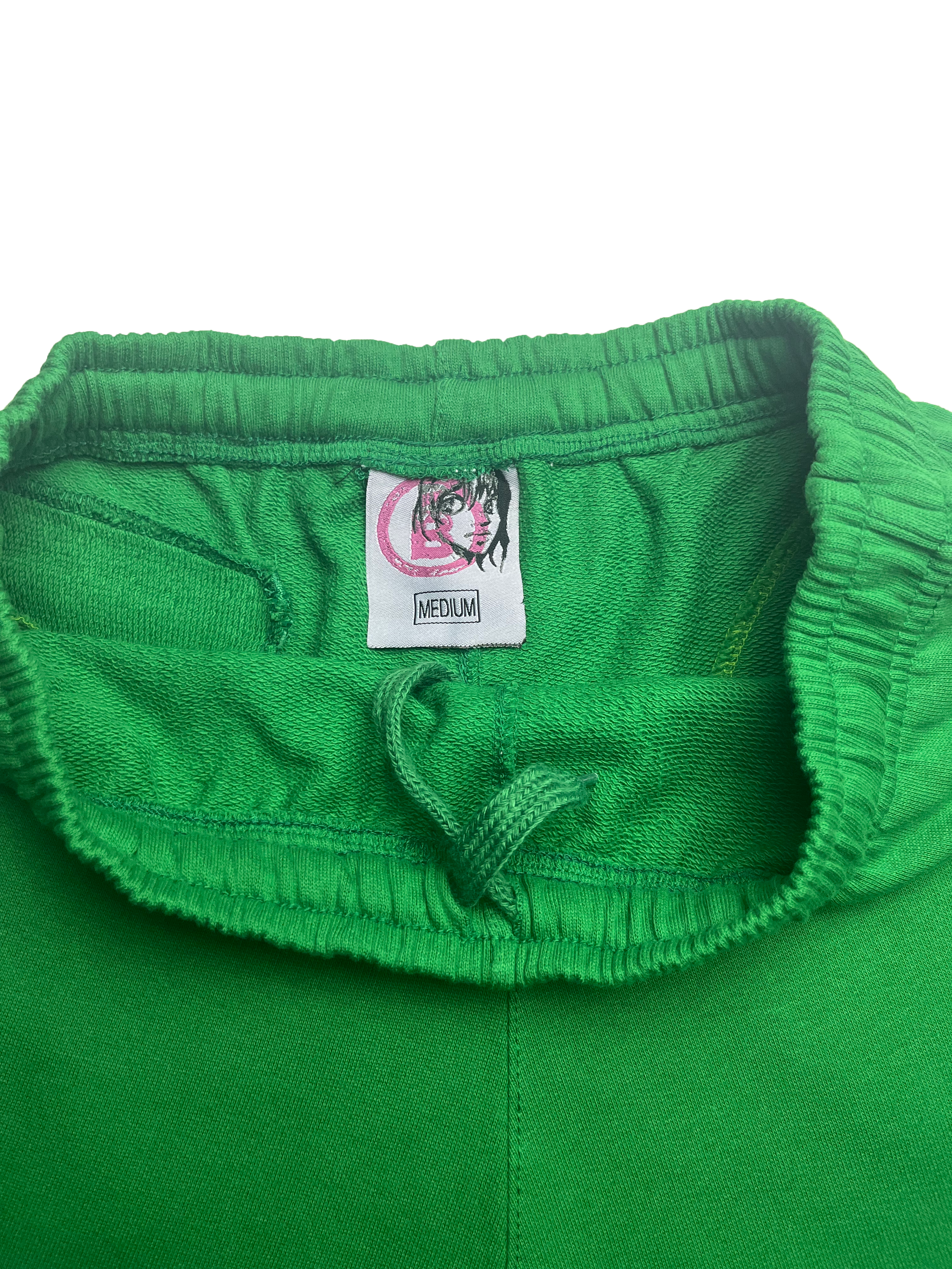 Kelly Green Terry Puff B Shorts