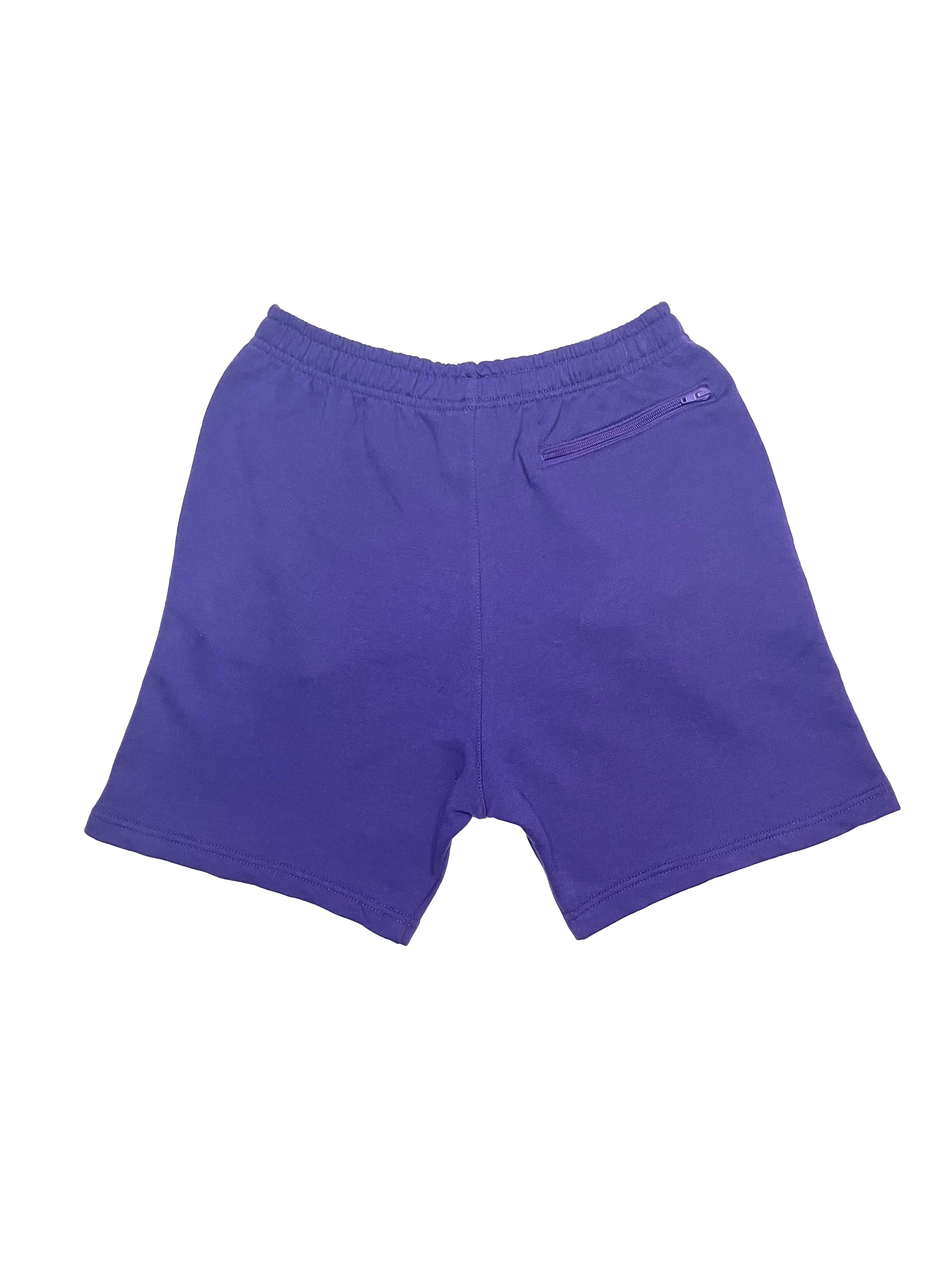 Purple Terry Puff B Shorts
