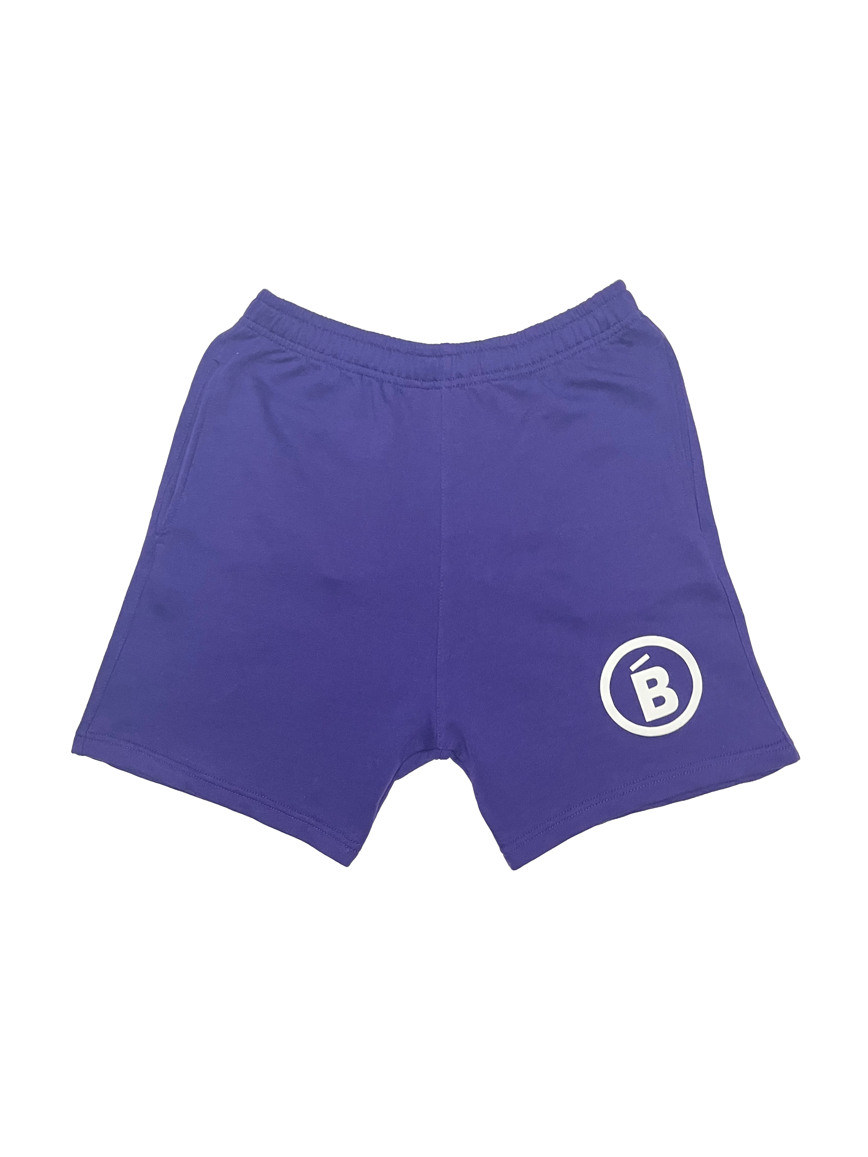 Purple Terry Puff B Shorts