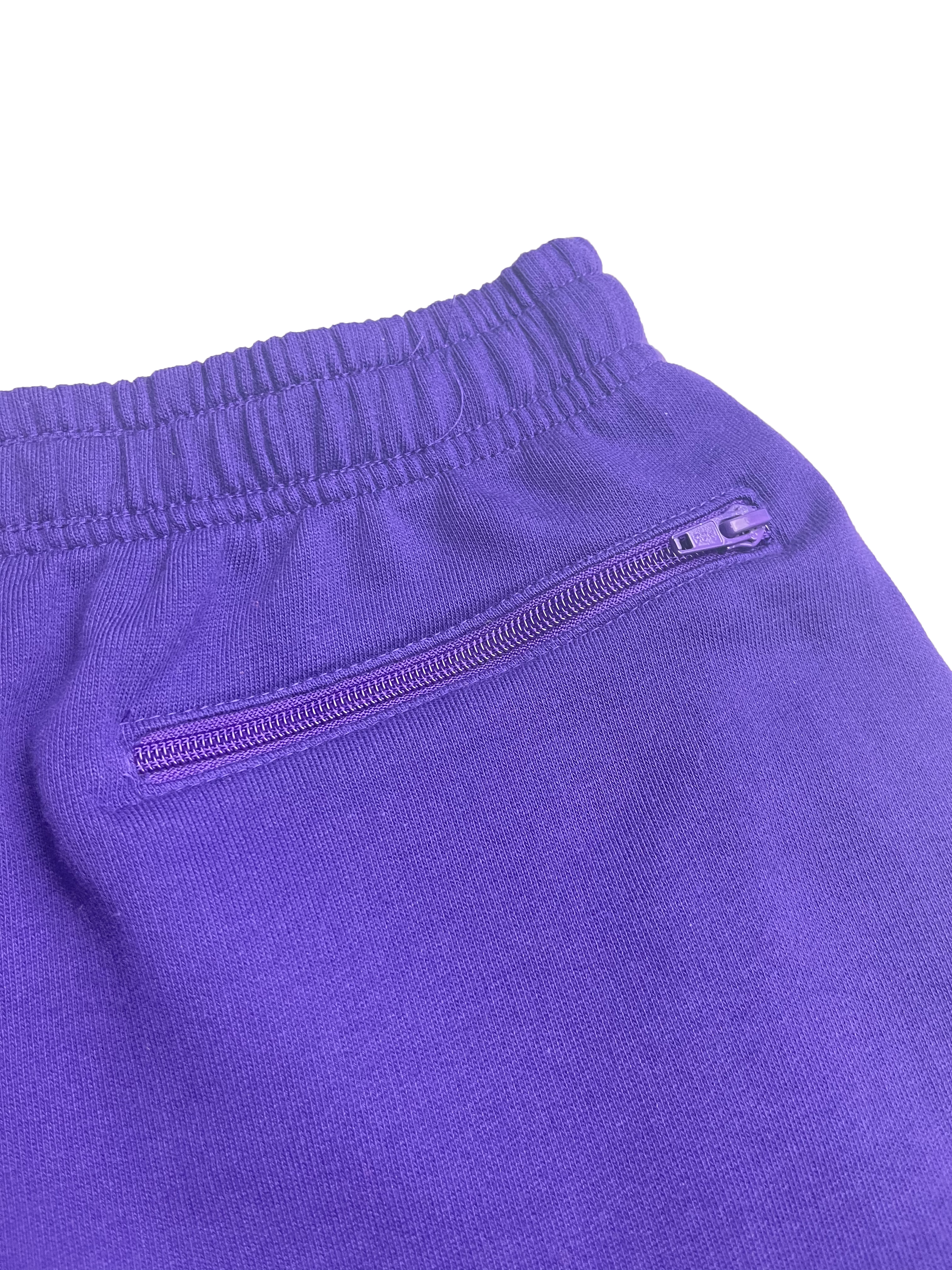 Purple Terry Puff B Shorts