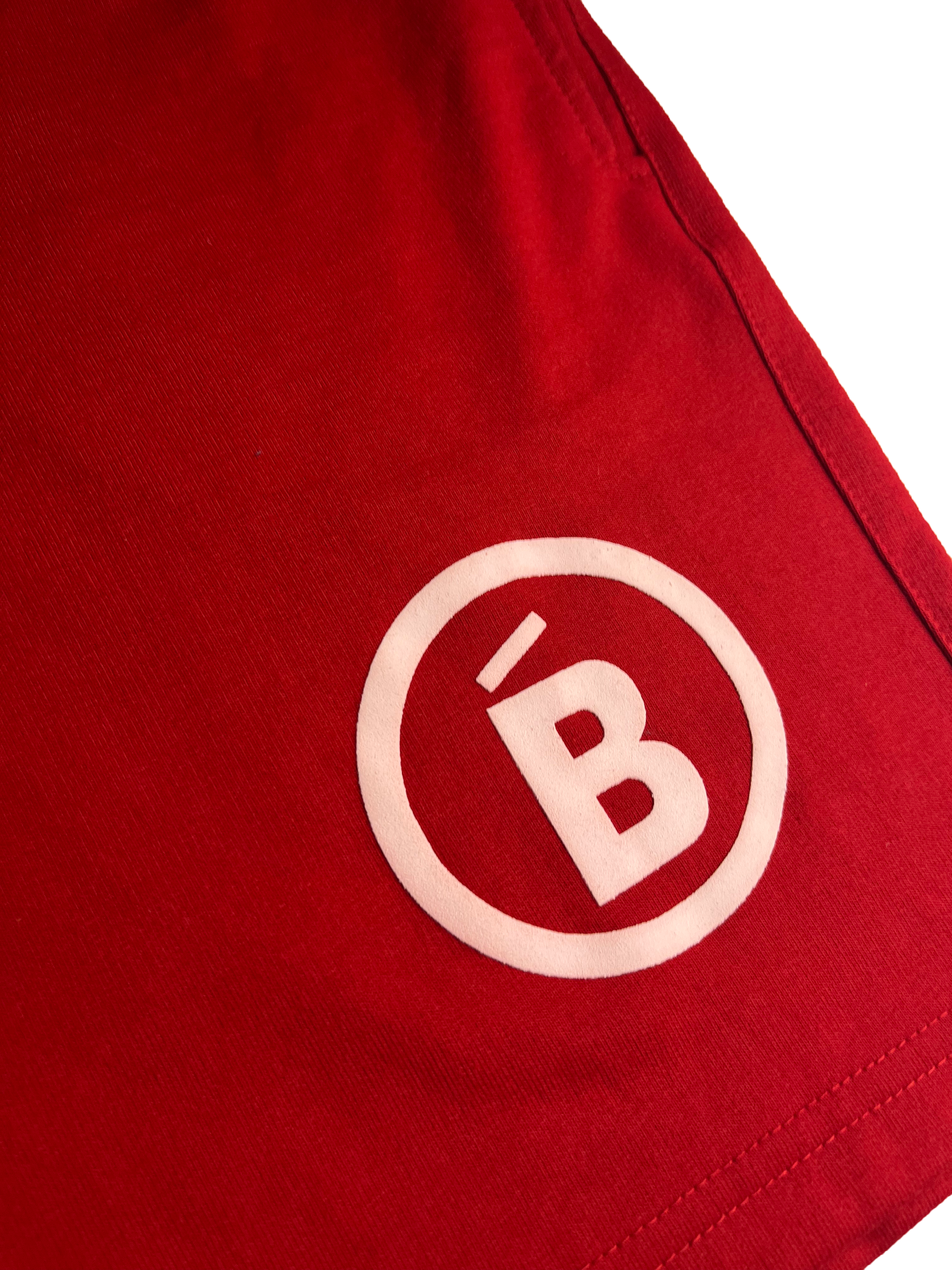 Red Terry Puff B Shorts