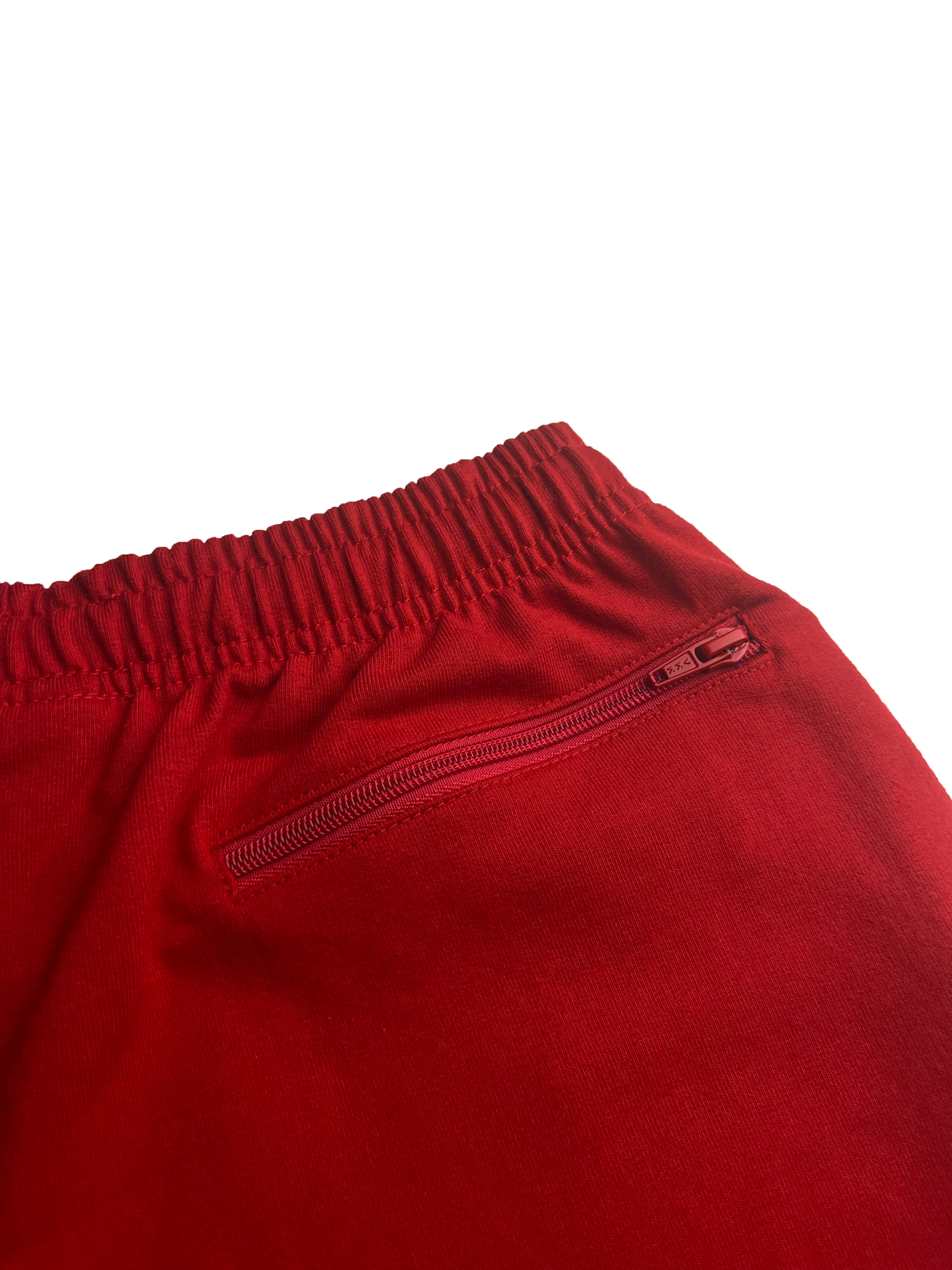 Red Terry Puff B Shorts