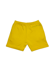 Yellow Terry Puff B Shorts