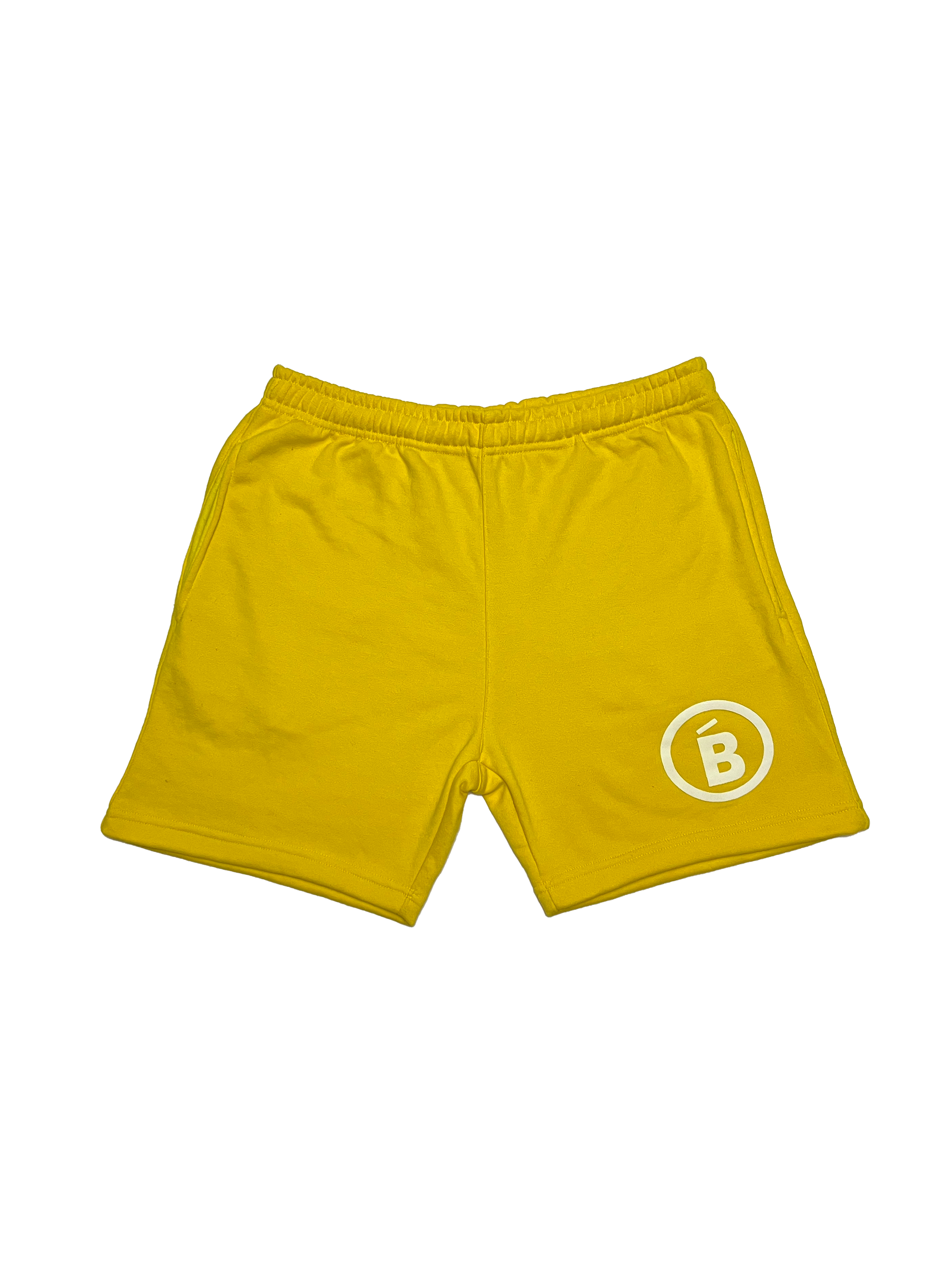 Yellow Terry Puff B Shorts