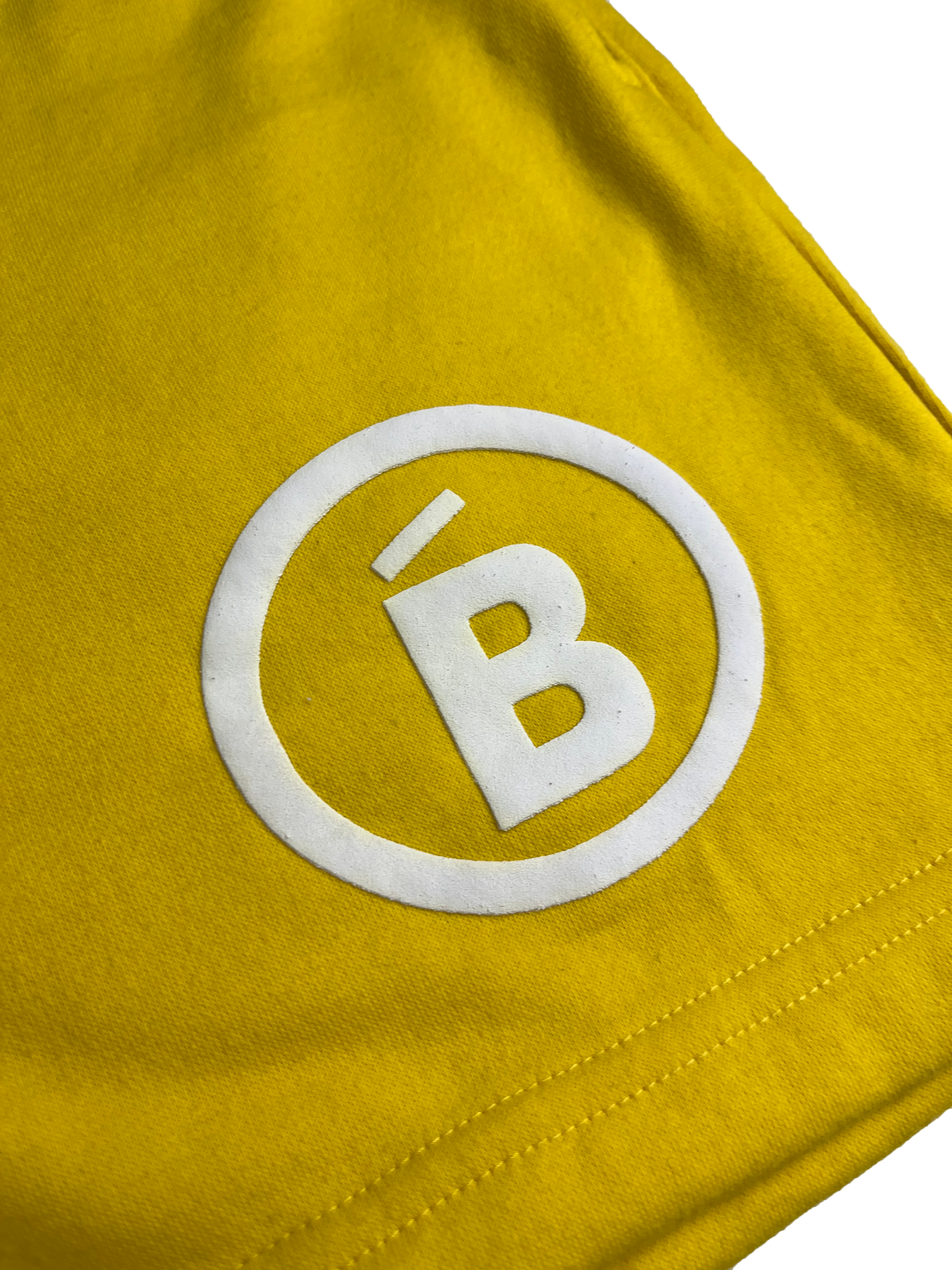 Yellow Terry Puff B Shorts