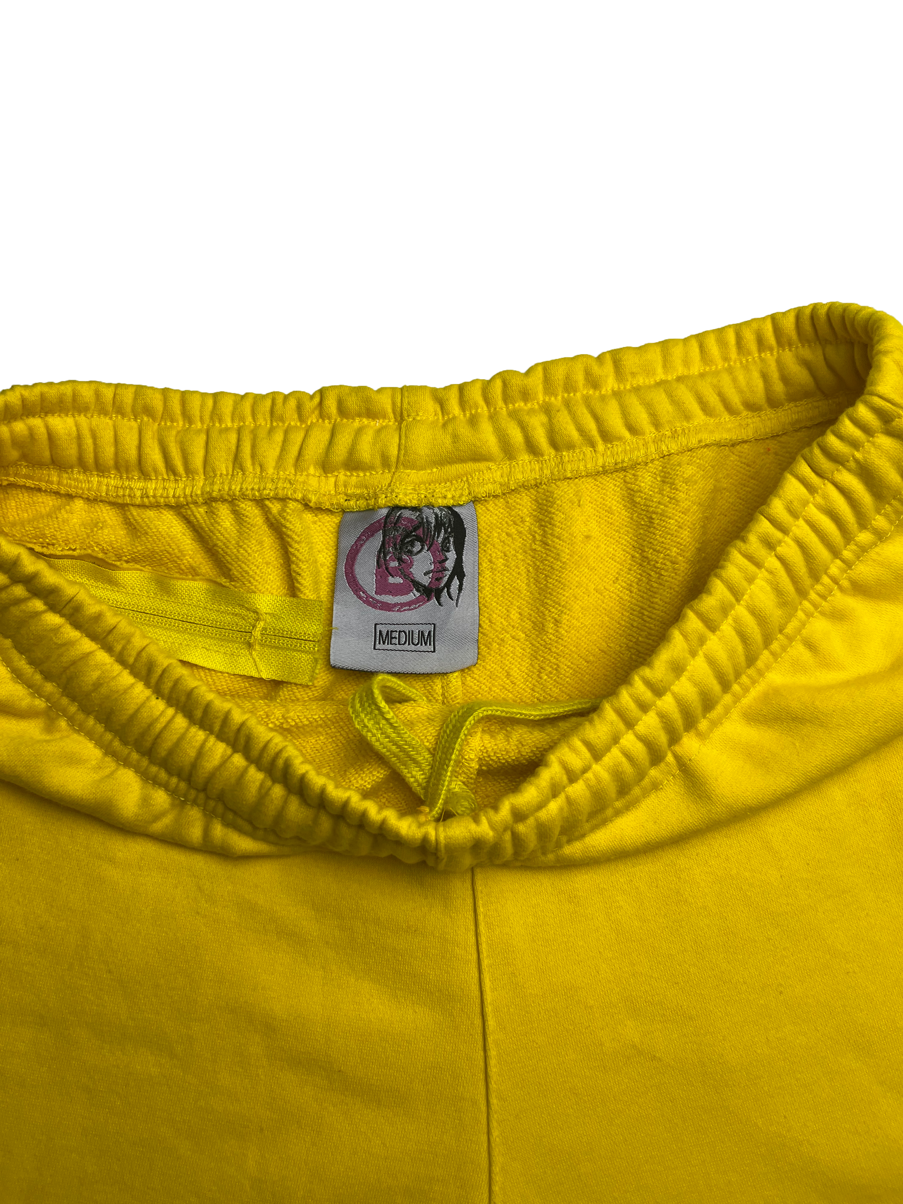 Yellow Terry Puff B Shorts