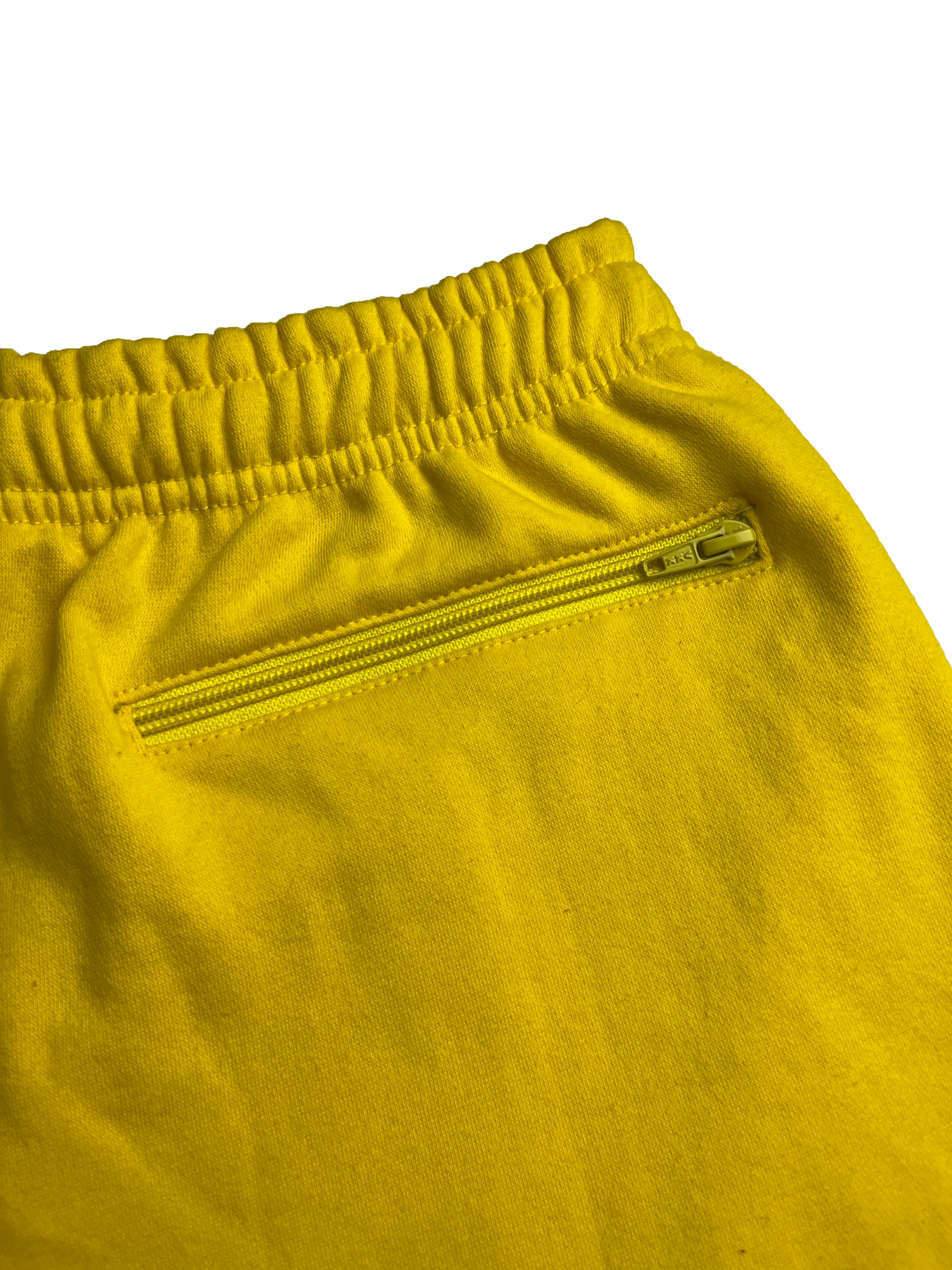 Yellow Terry Puff B Shorts